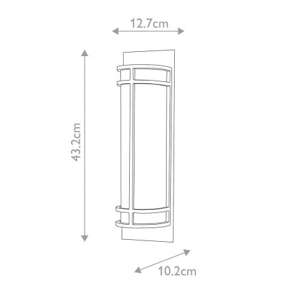 Feiss - Vägglampa FUSION 2xE27/60W/230V