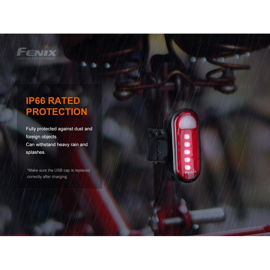 Fenix BC05RV20 - LED Uppladdningsbar Fick lampa LED/USB IP66 15 lm 120 h