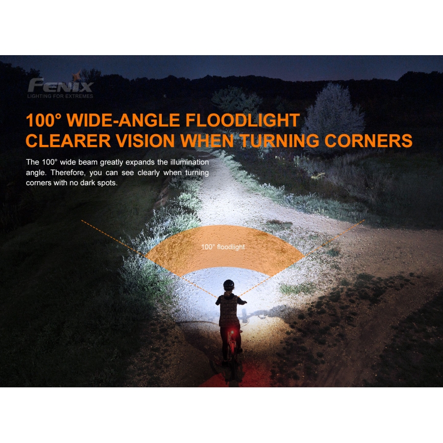 Fenix BC26R - LED Uppladdningsbar cykellampa LED/USB IP68 1600 lm 65 timmar