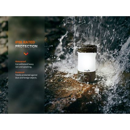 Fenix CL26RPROOLI - LED Ljusreglerad bärbar uppladdningsbar lampa LED/USB IP66 650 glansig 408 h 5000 mAh grön