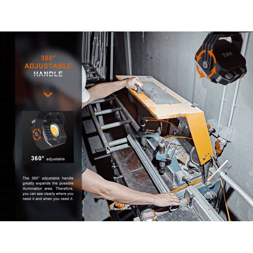 Fenix CL28R - LED Ljusreglerad uppladdningsbar strålkastare med en strömbank LED/USB IP66 2000 lm 360 h 10000 mAh