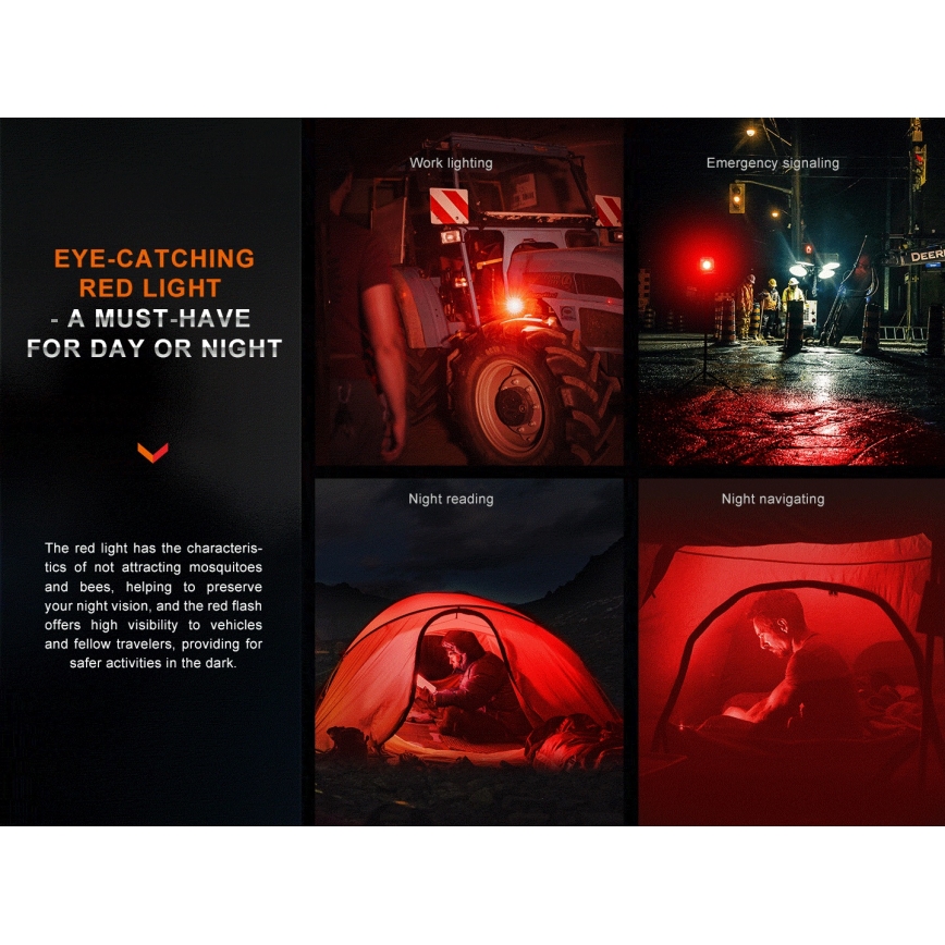 Fenix CL28R - LED Ljusreglerad uppladdningsbar strålkastare med en strömbank LED/USB IP66 2000 lm 360 h 10000 mAh