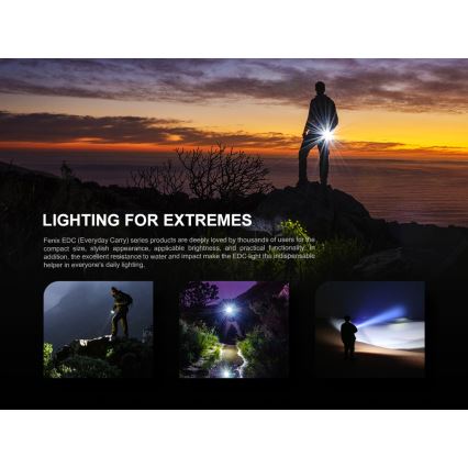 Fenix E05RBLC - LED laddningsbar Fick lampa  LED/USB IP68 400 lm 30 h