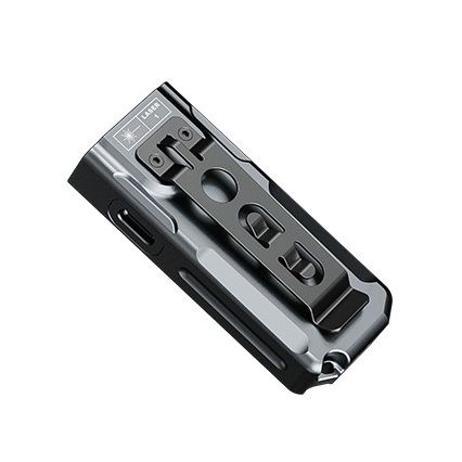 Fenix E06RGRY - LED Ljusreglerad uppladdningsbar ficklampa UV LED/USB IP66 700 glansig 60 h 750 mAh grå