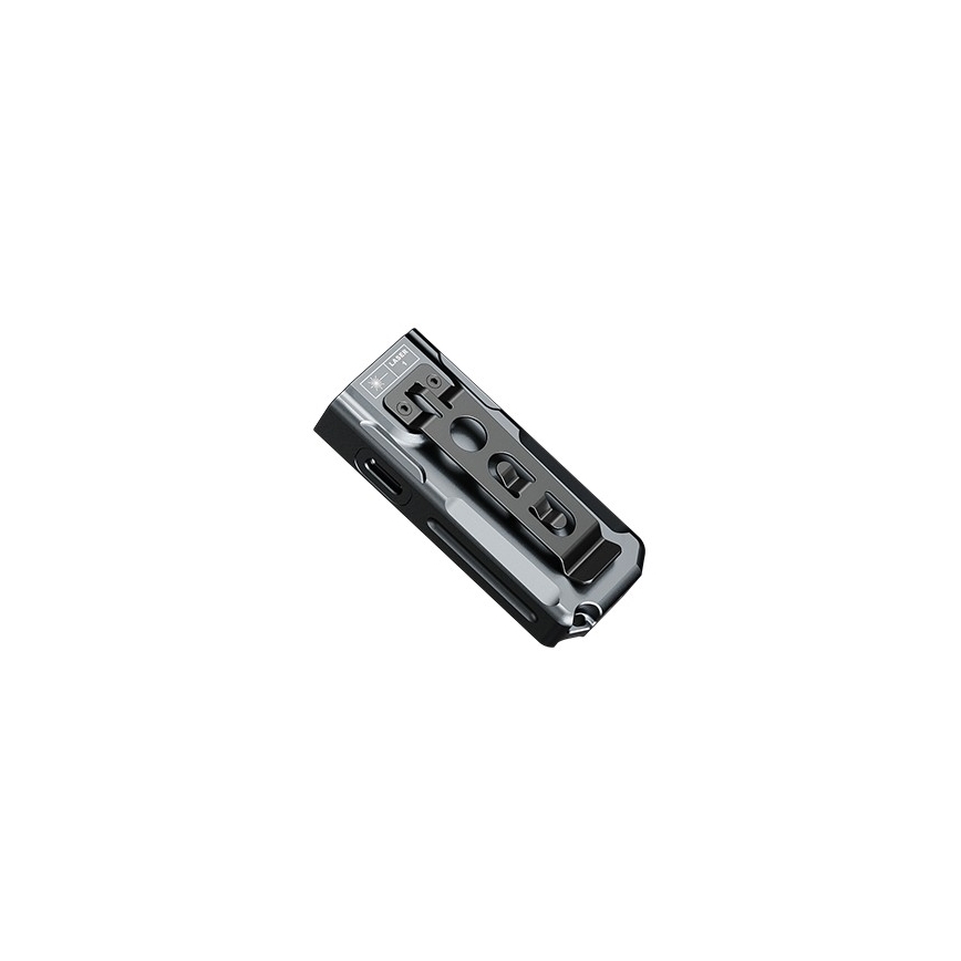 Fenix E06RGRY - LED Ljusreglerad uppladdningsbar ficklampa UV LED/USB IP66 700 glansig 60 h 750 mAh grå