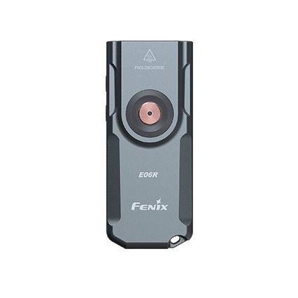 Fenix E06RGRY - LED Ljusreglerad uppladdningsbar ficklampa UV LED/USB IP66 700 glansig 60 h 750 mAh grå