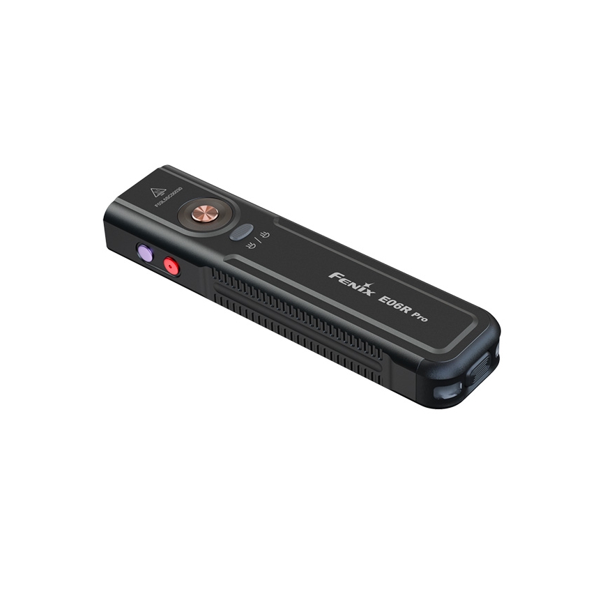 Fenix E06RPROEUBLC - dimbar uppladdningsbar LED-ficklampa LED/USB 1650 mAh IP66 1600 lm 111 h svart