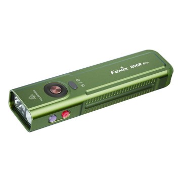 Fenix E06RPROEUOLI - LED-dimmbar uppladdningsbar ficklampa LED/USB 1650 mAh IP66 1600 lm 111 h grön