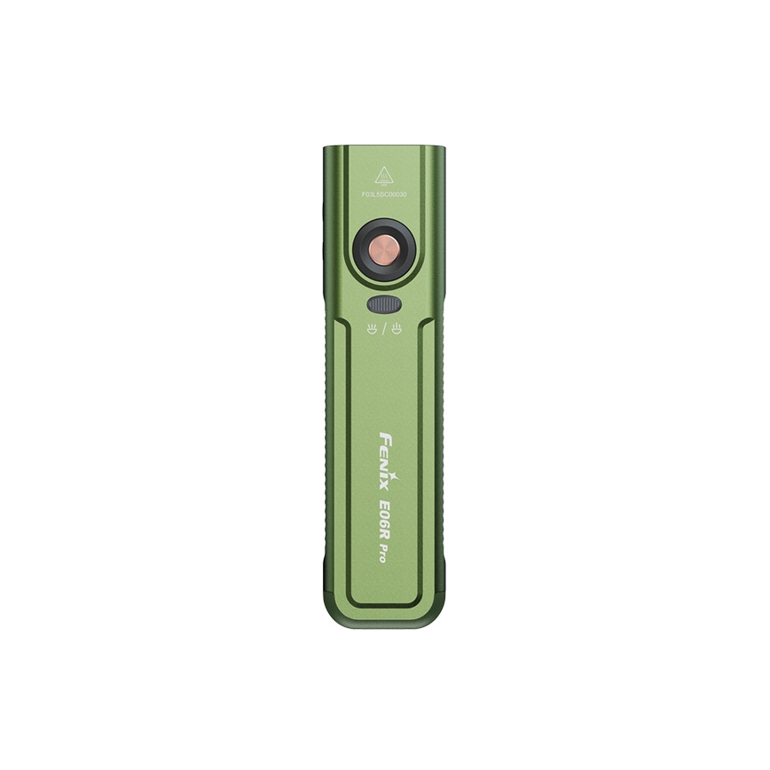 Fenix E06RPROEUOLI - LED-dimmbar uppladdningsbar ficklampa LED/USB 1650 mAh IP66 1600 lm 111 h grön