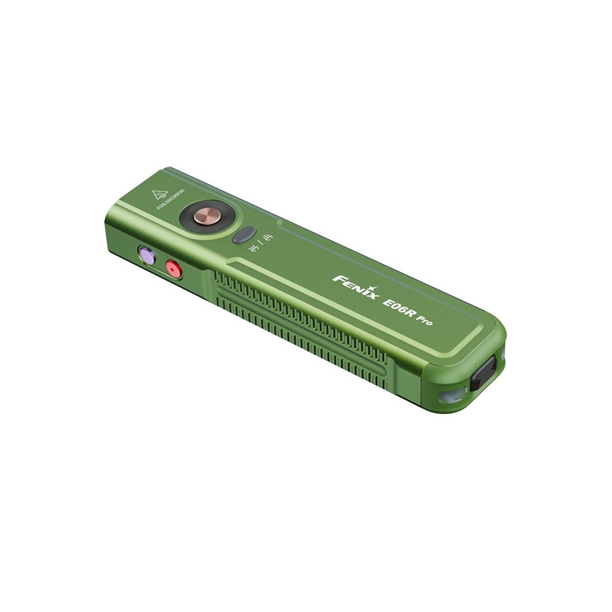 Fenix E06RPROEUOLI - LED-dimmbar uppladdningsbar ficklampa LED/USB 1650 mAh IP66 1600 lm 111 h grön