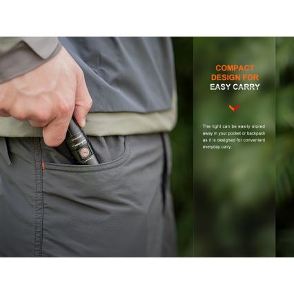 Fenix E28RV20 - LED Ljusreglerad uppladdningsbar ficklampa LED/USB/2xCR123A IP68 1700 glansig 260 h 3400 mAh