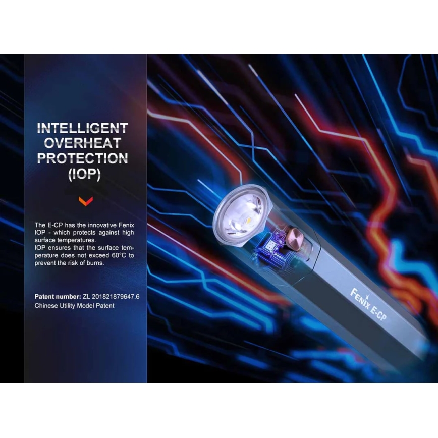 Fenix ECPBLUE - LED uppladdningsbar ficklampa med powerbank USB IP68 1600 lm 504 h 5000 mAh blå