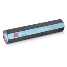 Fenix ECPBLUE - LED uppladdningsbar ficklampa med en power bank USB IP68 1600 lm 504 h blå
