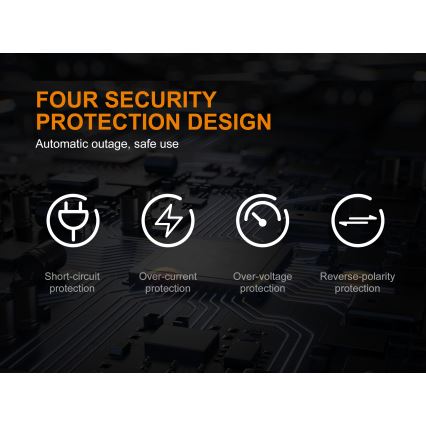 Fenix FENAREA4 - Batteriladdare 4xLi-ion/AAA/AA/C 5V