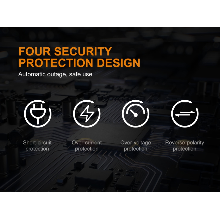 Fenix FENAREA4 - Batteriladdare 4xLi-ion/AAA/AA/C 5V