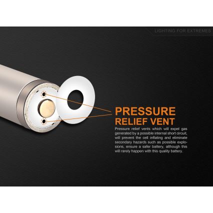Fenix FERCR123ALIIONUP - 1 st Uppladdningsbart USB-batteri, 3,6 V, 700 mAh