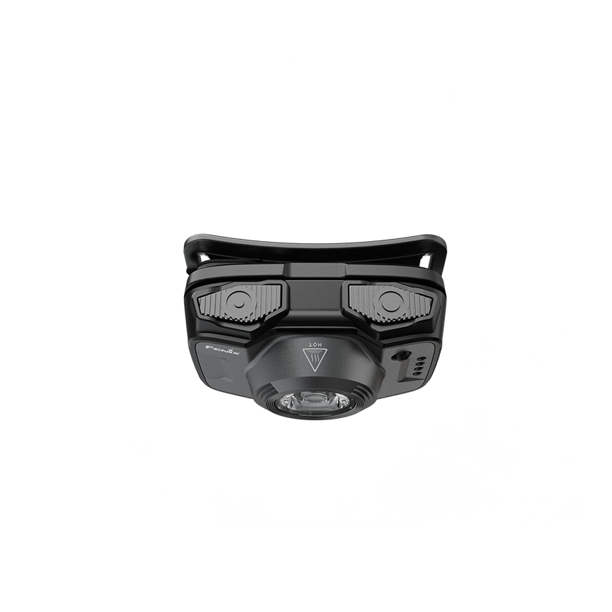 Fenix HL12RV20BLC - dimbar uppladdningsbar pannlampa, LED/USB, 950 mAh, IP66, 500 lm, 112 h, svart