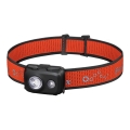 Fenix HL16V2BLK - LED Pannlampa LED/3xAAA IP66 450 lm 200 h svart/orange