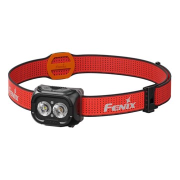 Fenix HL18RTV20BLC - LED uppladdningsbar pannlampa med dimmer LED/USB/3xAAA IP66 800 lm 160 h 1900 mAh svart/orange