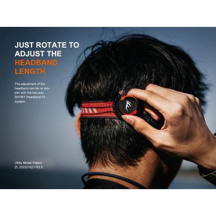 Fenix HL18RTV20WHT - LED Ljusreglerad uppladdningsbar pannlampa LED/USB IP66 800 glansig 160 h vit/svart