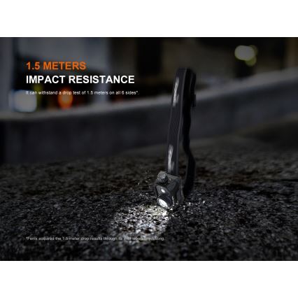 Fenix HL45R - LED Ljusreglerad uppladdningsbar fokusering pannlampa LED/USB IP66 1000 glansig 240 h svart