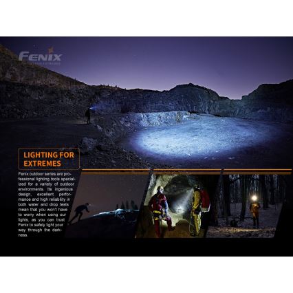 Fenix HM50RV20 - LED uppladdningsbar pannlampa 3xLED/USB/1xCR123A IP68 700 glansig 120 h 700 mAh