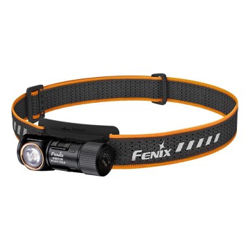 Fenix HM51RV30 - Dimbar LED-uppladdningsbar pannlampa LED/USB/1xCR123A, 950 mAh, IP68, 860 lm, 125 h, orange