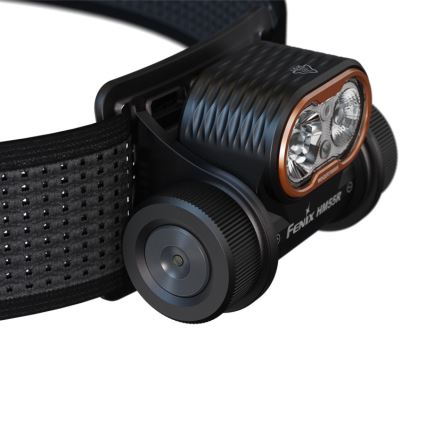 Fenix HM55RABL - Dimmbar uppladdningsbar pannlampa LED/USB/1xCR123A 1600 mAh IP68 1200 lm 141,2 h svart