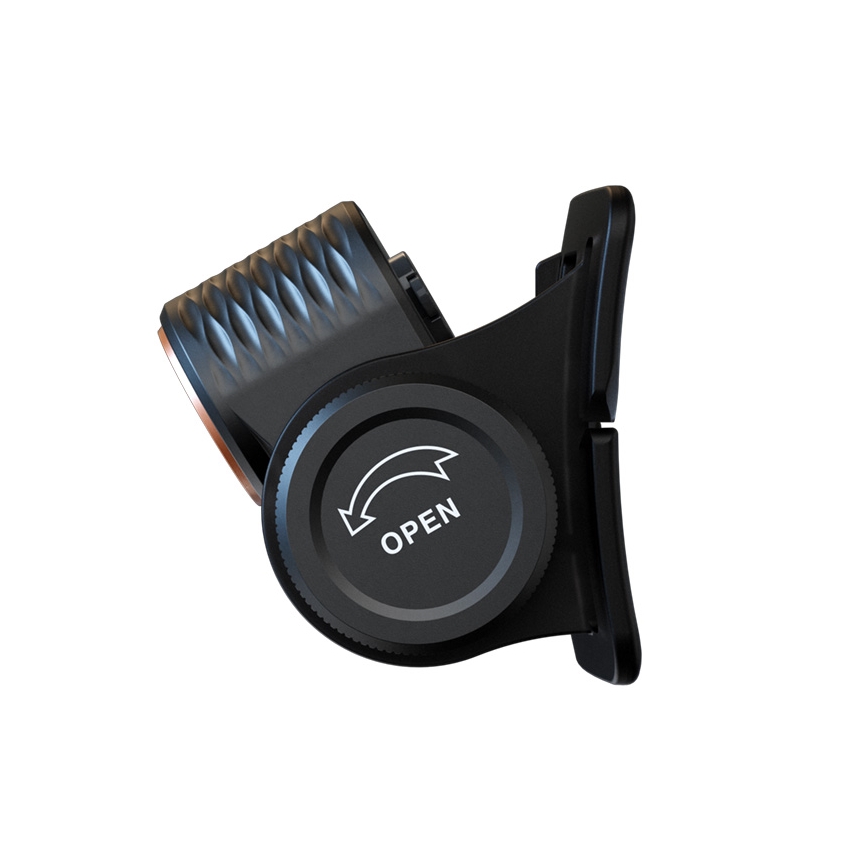 Fenix HM55RABL - Dimmbar uppladdningsbar pannlampa LED/USB/1xCR123A 1600 mAh IP68 1200 lm 141,2 h svart
