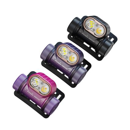 Fenix HM55RNBL - LED dimbar uppladdningsbar pannlampa LED/USB/1xCR123A 1600 mAh IP68 1200 lm 141,2 h lila