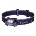 Fenix HM55RPRP - LED-dimmbar uppladdningsbar pannlampa LED/USB/1xCR123A 1600 mAh IP68 1200 lm 141,2 h lila/svart