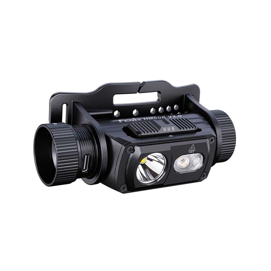 Fenix HM60RV20 - LED-dimmbar uppladdningsbar pannlampa LED/USB 4000 mAh IP68 1600 lm 292 h orange