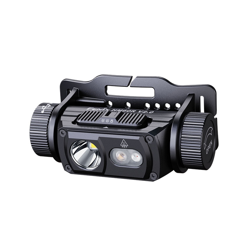 Fenix HM60RV20 - LED-dimmbar uppladdningsbar pannlampa LED/USB 4000 mAh IP68 1600 lm 292 h orange