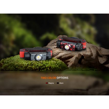 Fenix HM62TMGM - LED Ljusreglerad uppladdningsbar pannlampa LED/USB IP68 1200 glansig 280 h 3400 mAh