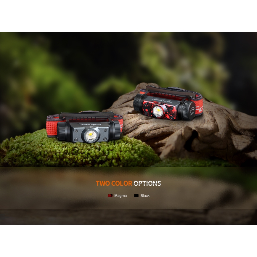 Fenix HM62TMGM - LED Ljusreglerad uppladdningsbar pannlampa LED/USB IP68 1200 glansig 280 h 3400 mAh