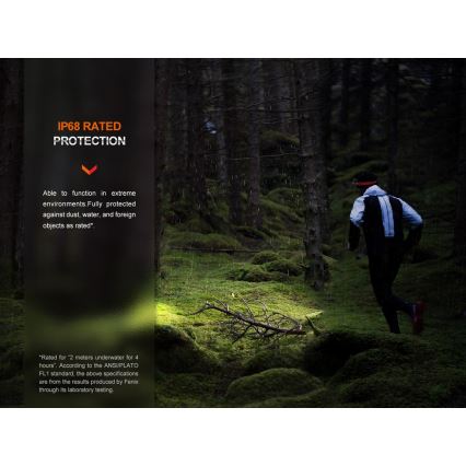 Fenix HM62TMGM - LED Ljusreglerad uppladdningsbar pannlampa LED/USB IP68 1200 glansig 280 h 3400 mAh