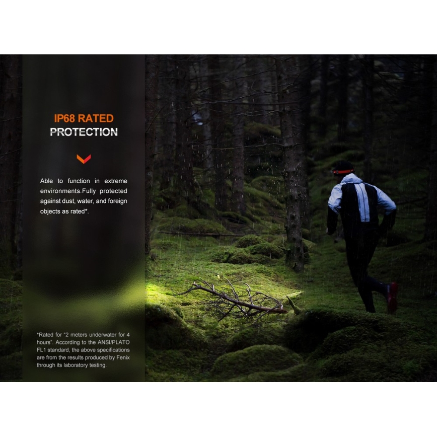 Fenix HM62TMGM - LED Ljusreglerad uppladdningsbar pannlampa LED/USB IP68 1200 glansig 280 h 3400 mAh