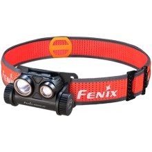 Fenix HM65RDTBLC - LED uppladdningsbar pannlampa LED/USB IP68 1500 lm 300 h svart/orange