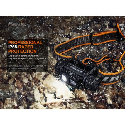 Fenix HM70R - LED uppladdningsbar pannlampa 4xLED/1x21700 IP68 1600 glansig 800 h 5000 mAh