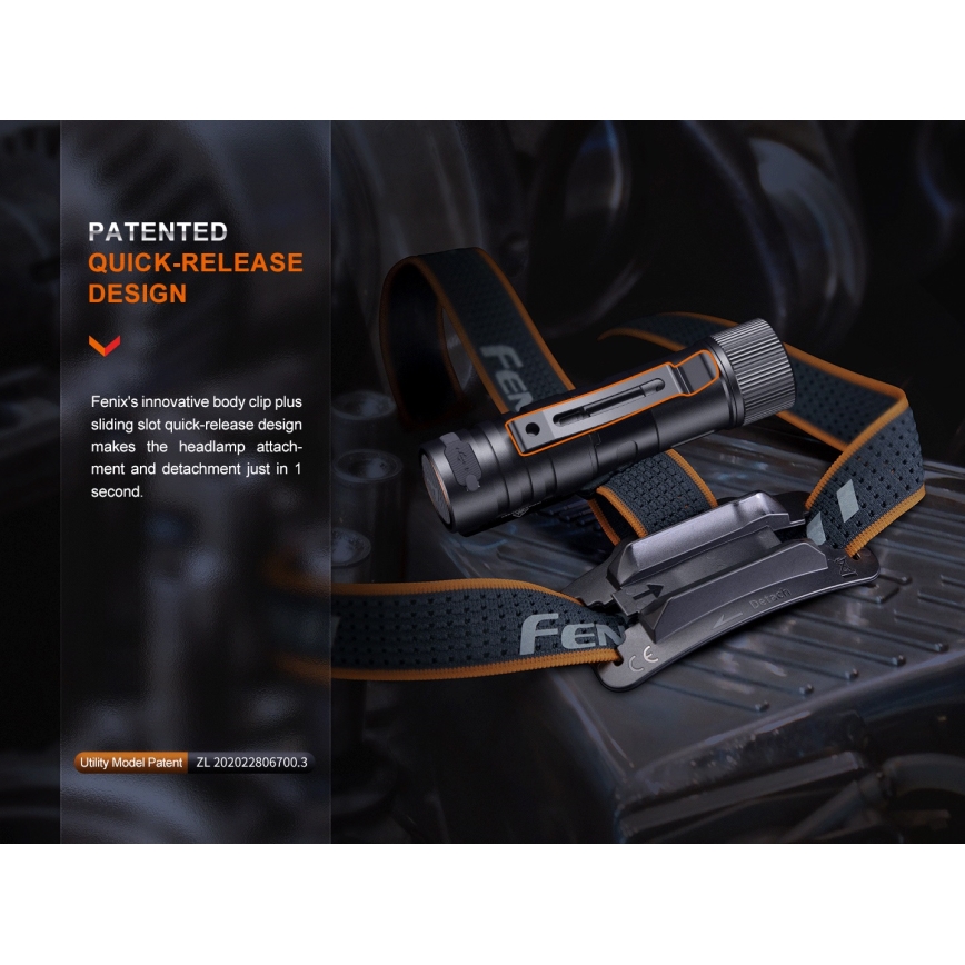 Fenix HM71R - LED uppladdningsbar pannlampa LED/USB IP68 2700 glansig 400 h 5000 mAh