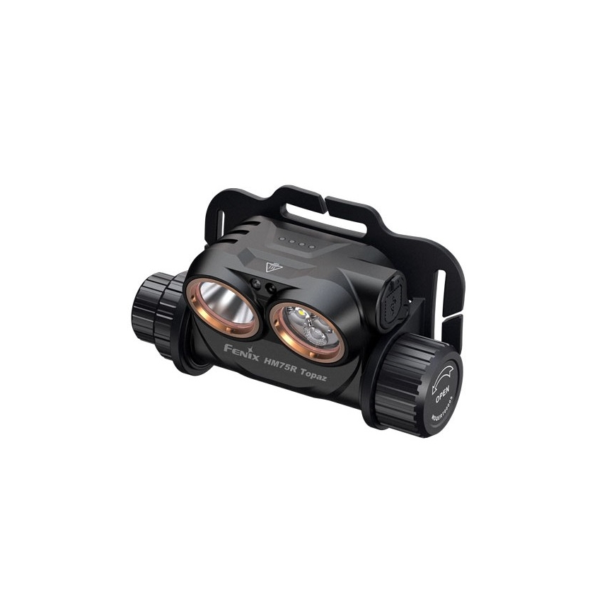 Fenix HM75RTOPAZ - LED Ljusreglerad uppladdningsbar pannlampa LED/USB IP68 1600 glansig 210 h 4000 mAh