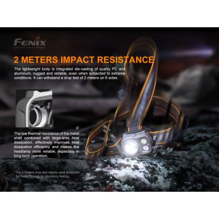 Fenix HP16R1250 - LED uppladdningsbar pannlampa 3xLED/USB 4xAA IP66 1250 lm 600 h 3000 mAh