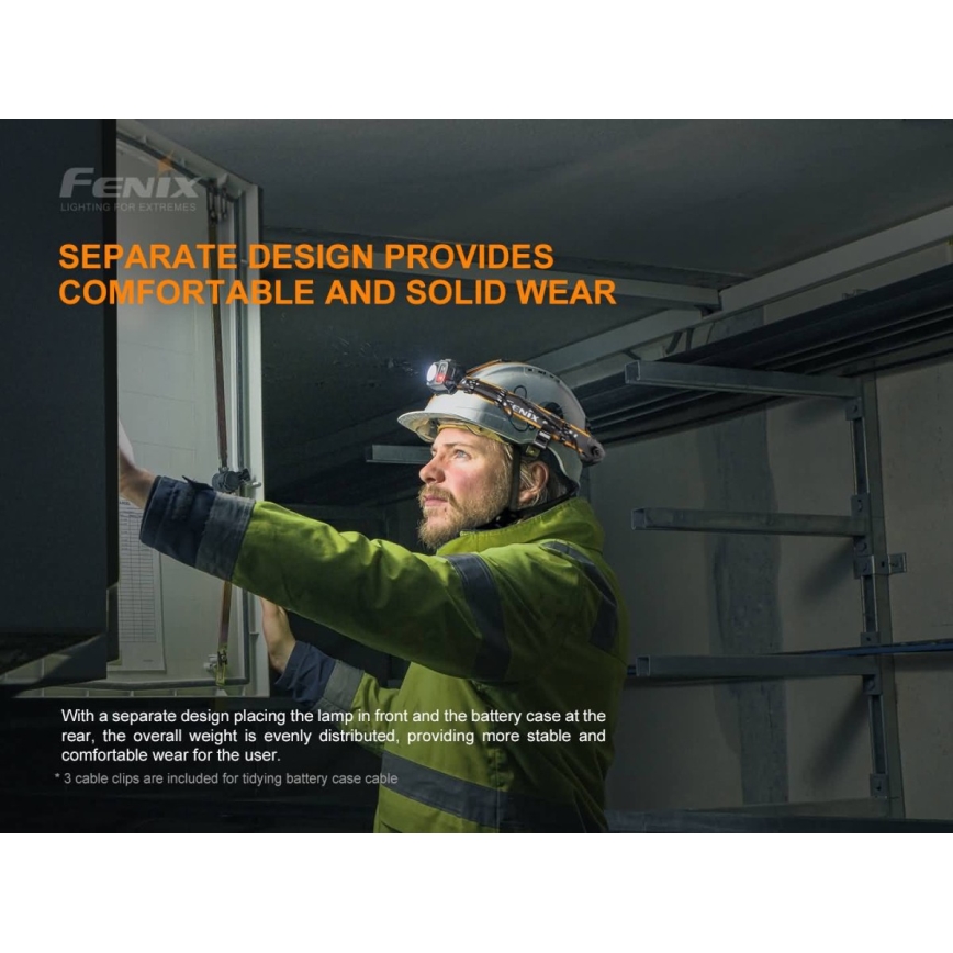 Fenix HP25RV20 - LED Ljusreglerad rechargeable headlamp 3xLED/1x21700 IP66 1600 lm 800 h