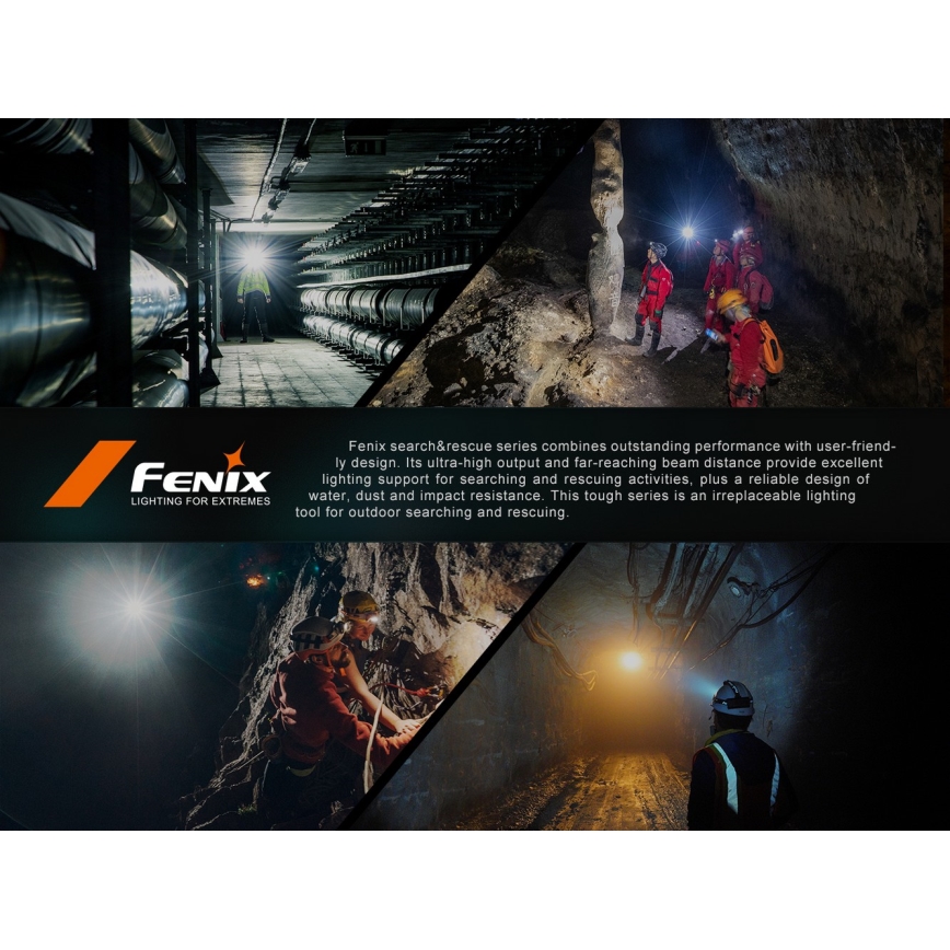 Fenix HP35R - Dimmbar uppladdningsbar LED-pannlampa LED/USB 5000 mAh IP66 4000 lm 500 h svart