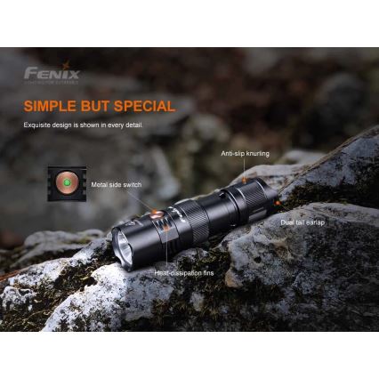 Fenix PD25R - LED Uppladdningsbar Ficklampa LED/USB/1xCR123A IP68 800 lm 70 h 700 mAh