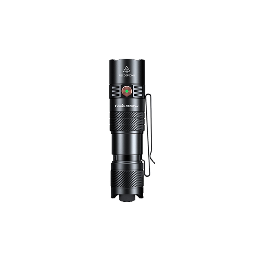Fenix PD26RACE - dimbar uppladdningsbar LED-ficklampa LED/USB 1600 mAh IP68 1300 lm 556 h svart