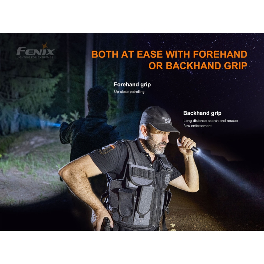 Fenix PD35V30 - LED Uppladdningsbar Ficklampa LED/USB/2xCR123A IP68 1700 lm 230 h 2600 mAh