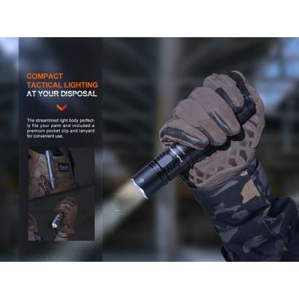 Fenix PD36RPRO - LED Taktisk uppladdningsbar ficklampa LED/USB IP68 2800 lm 42 h 5000 mAh