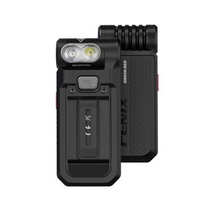 Fenix SW05RREDBLC - LED Ljusreglerad uppladdningsbar ficklampa LED/USB IPX6 150 lm 49 h 700 mAh svart