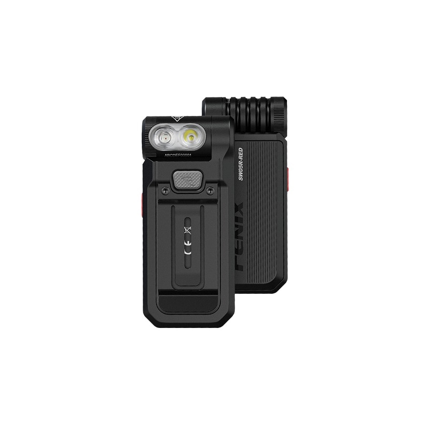 Fenix SW05RREDBLC - LED Ljusreglerad uppladdningsbar ficklampa LED/USB IPX6 150 lm 49 h 700 mAh svart